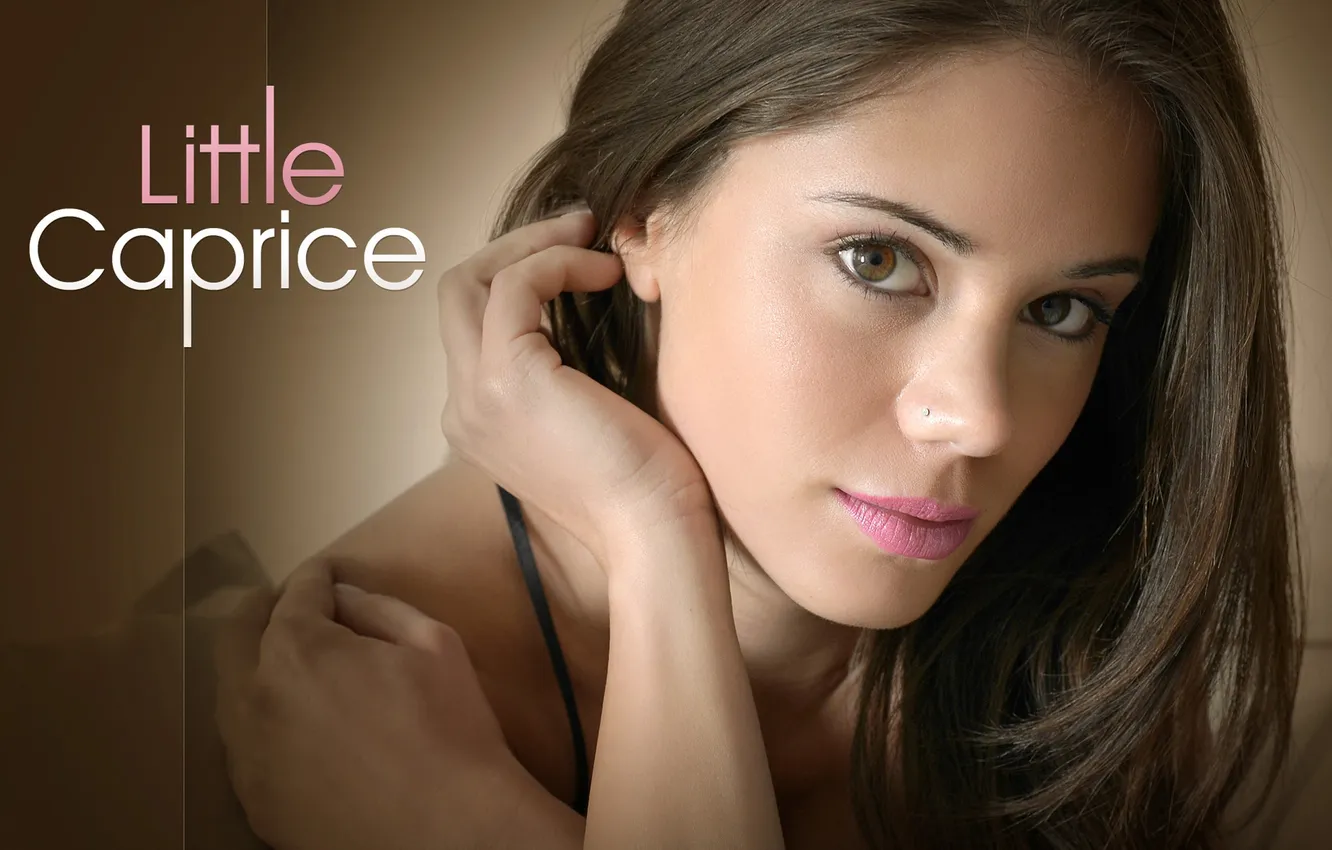 Фото обои model, face, brunette, caprice, little caprice