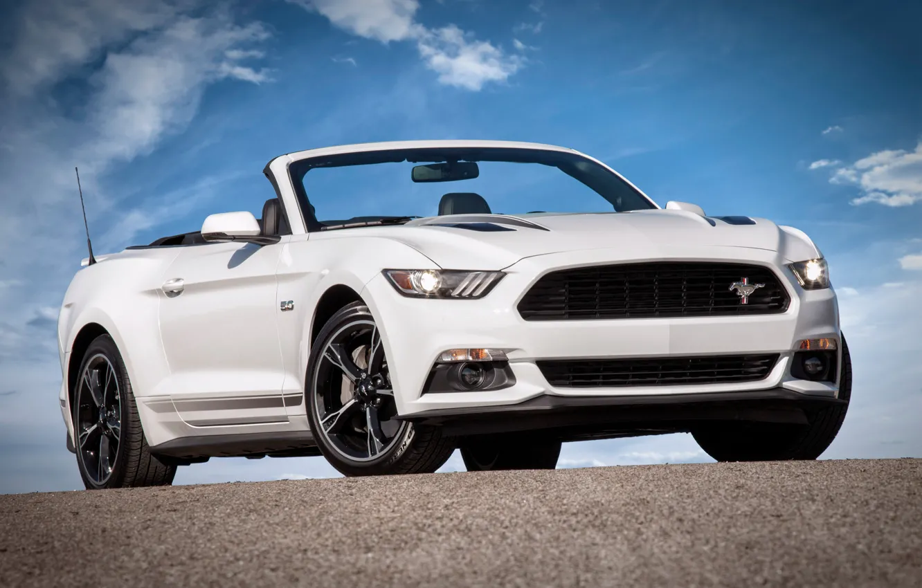 Фото обои Mustang, Ford, мустанг, кабриолет, форд, Convertible, 2015, California Special