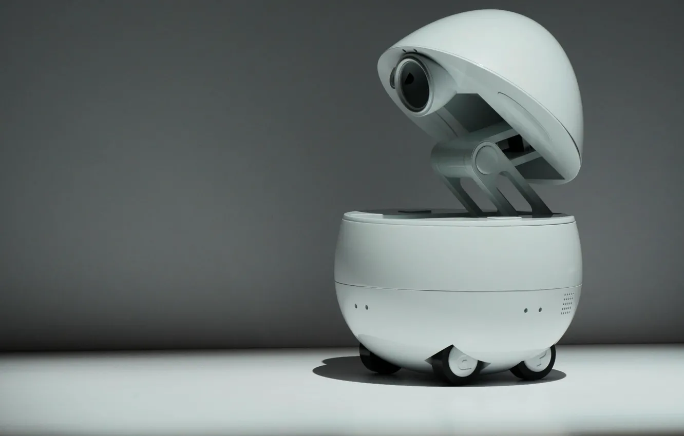 Фото обои tecnology, high tech, Projector, Panasonic, CES 2017, home robot, Panasonic companion robot egg