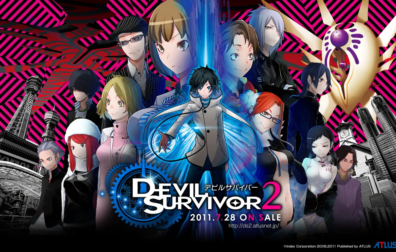 Фото обои аниме, арт, персонажи, Devil Survivor 2