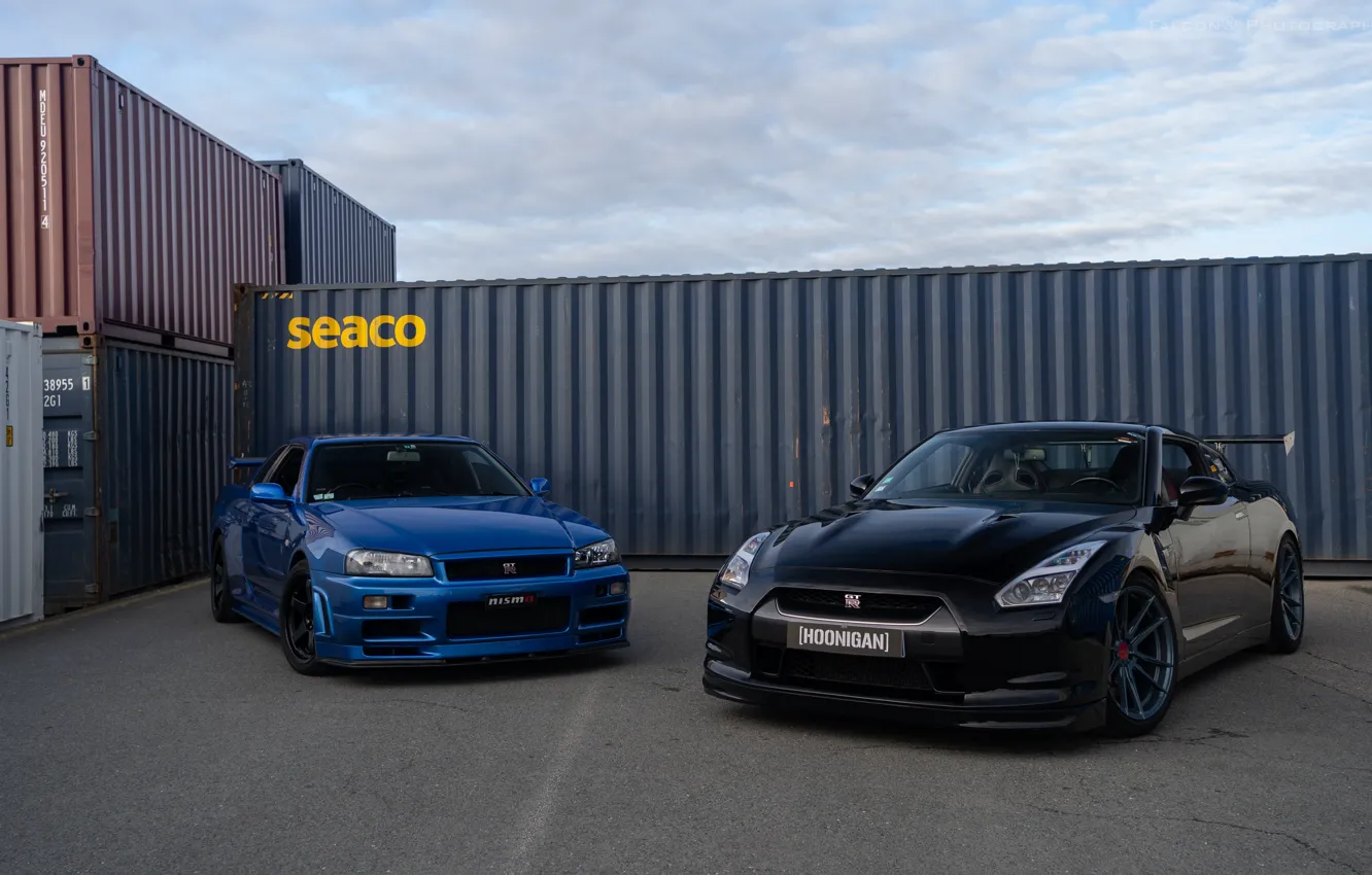 Фото обои GT-R, Skyline, R35, R34