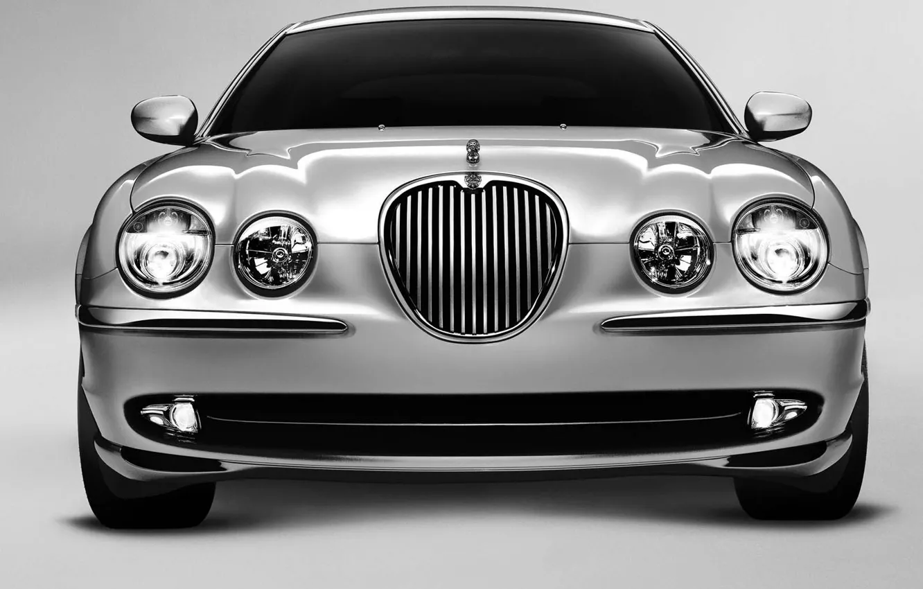 Фото обои Jaguar, silver, S-Type