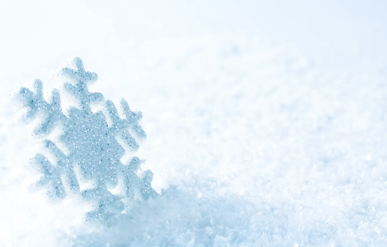 Фото обои white, снежинка, winter, snow, snowflake