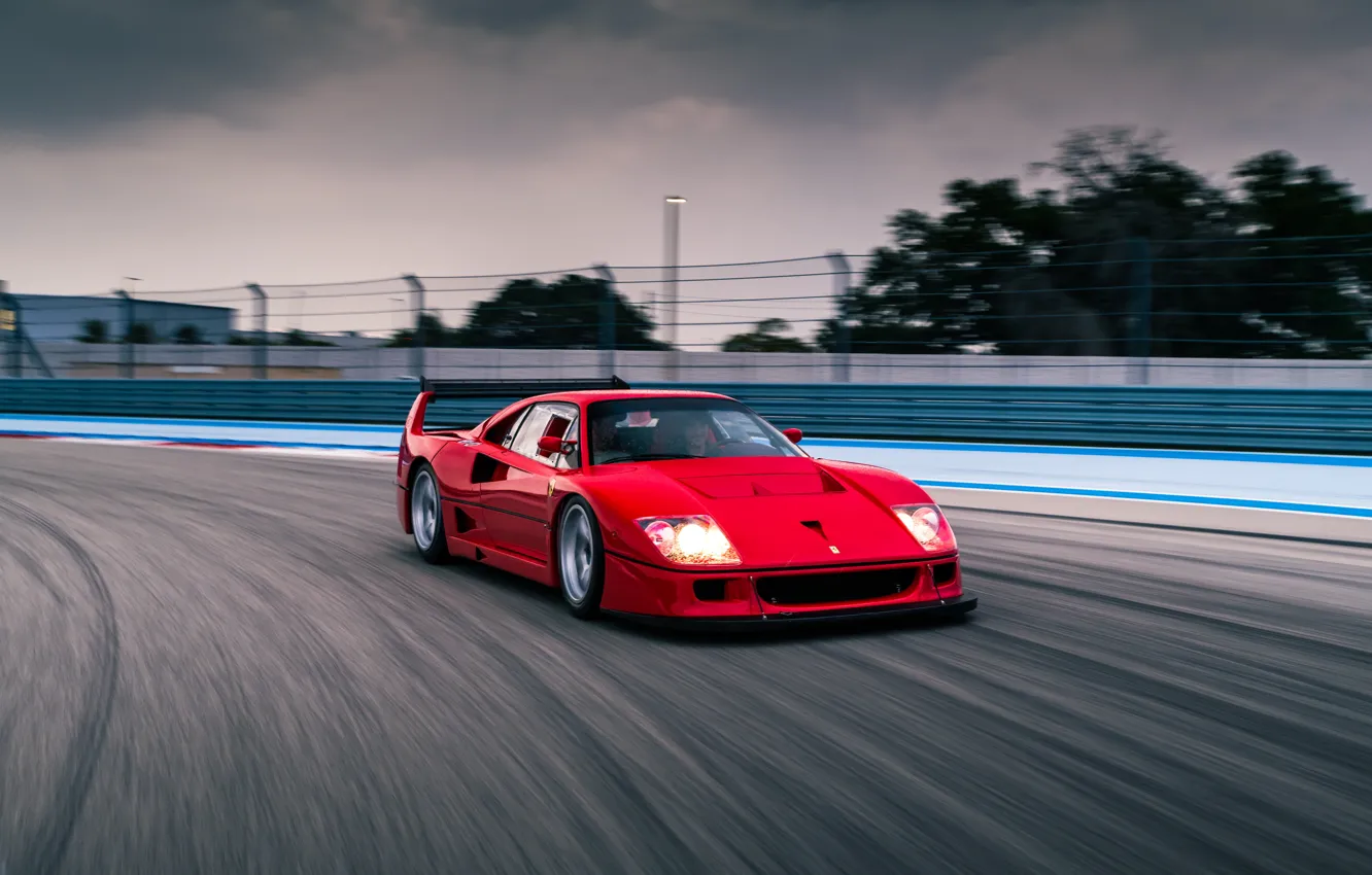 Фото обои car, Ferrari, F40, speed, Ferrari F40 LM by Michelotto