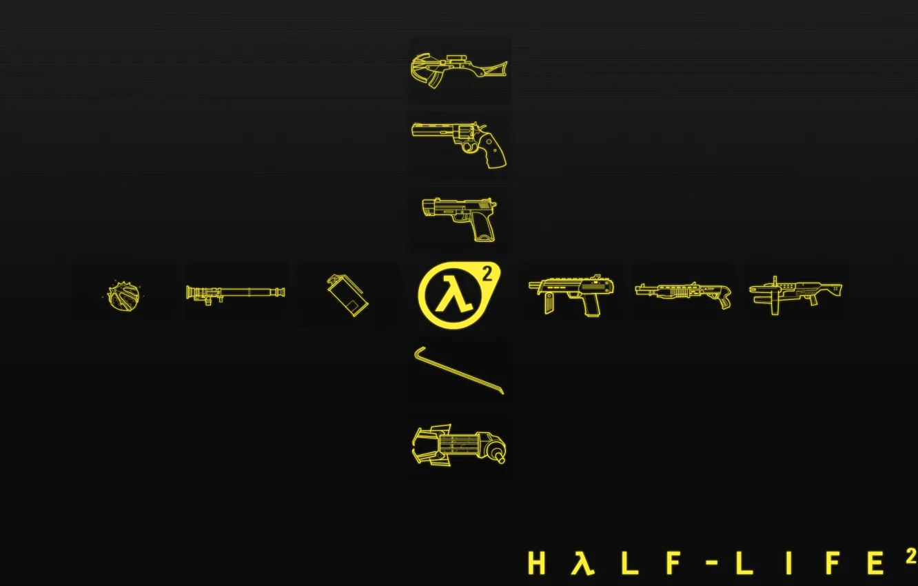 Фото обои минимализм, Half-Life 2, logo, Арсенал