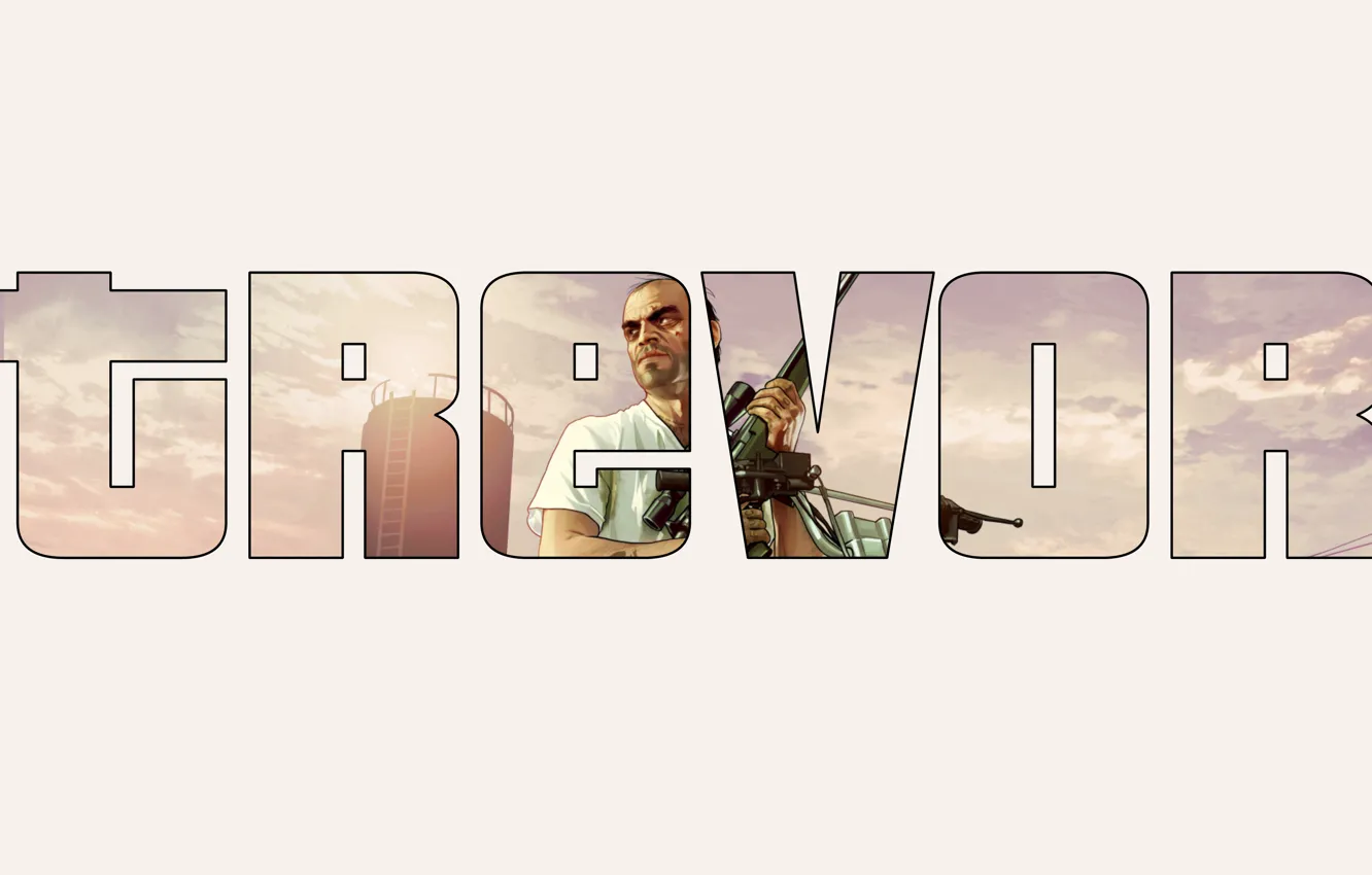 Фото обои тревор, гта 5, GtaV, Grand theft auto, Gta5, trevor, трэвор