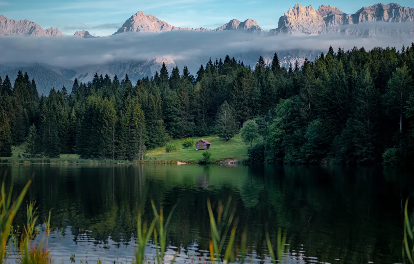 Фото обои nature, water, mountain, tree, tourism