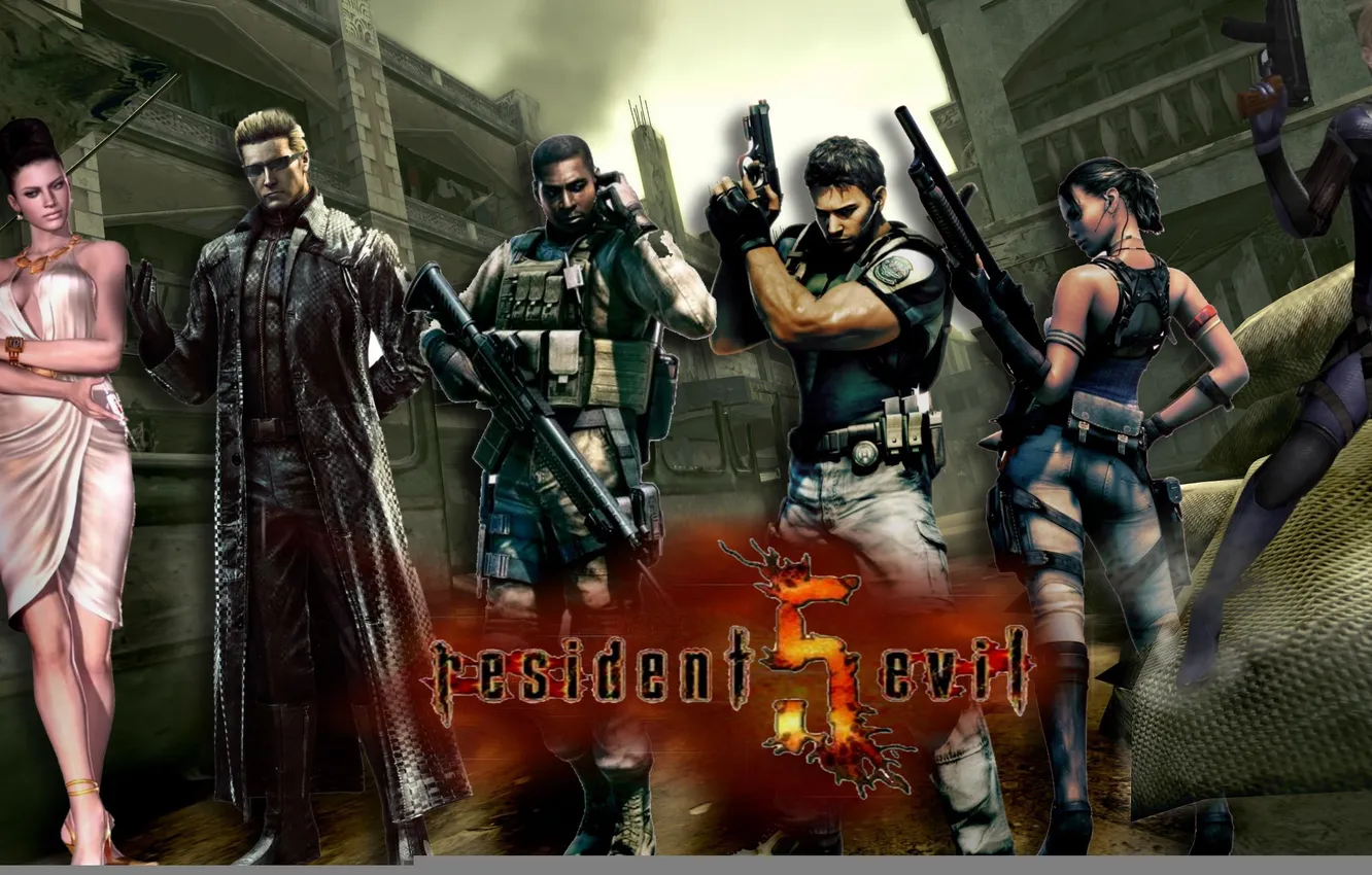 Фото обои gun, pistol, game, weapon, Resident Evil, scorpion, survivor, Africa