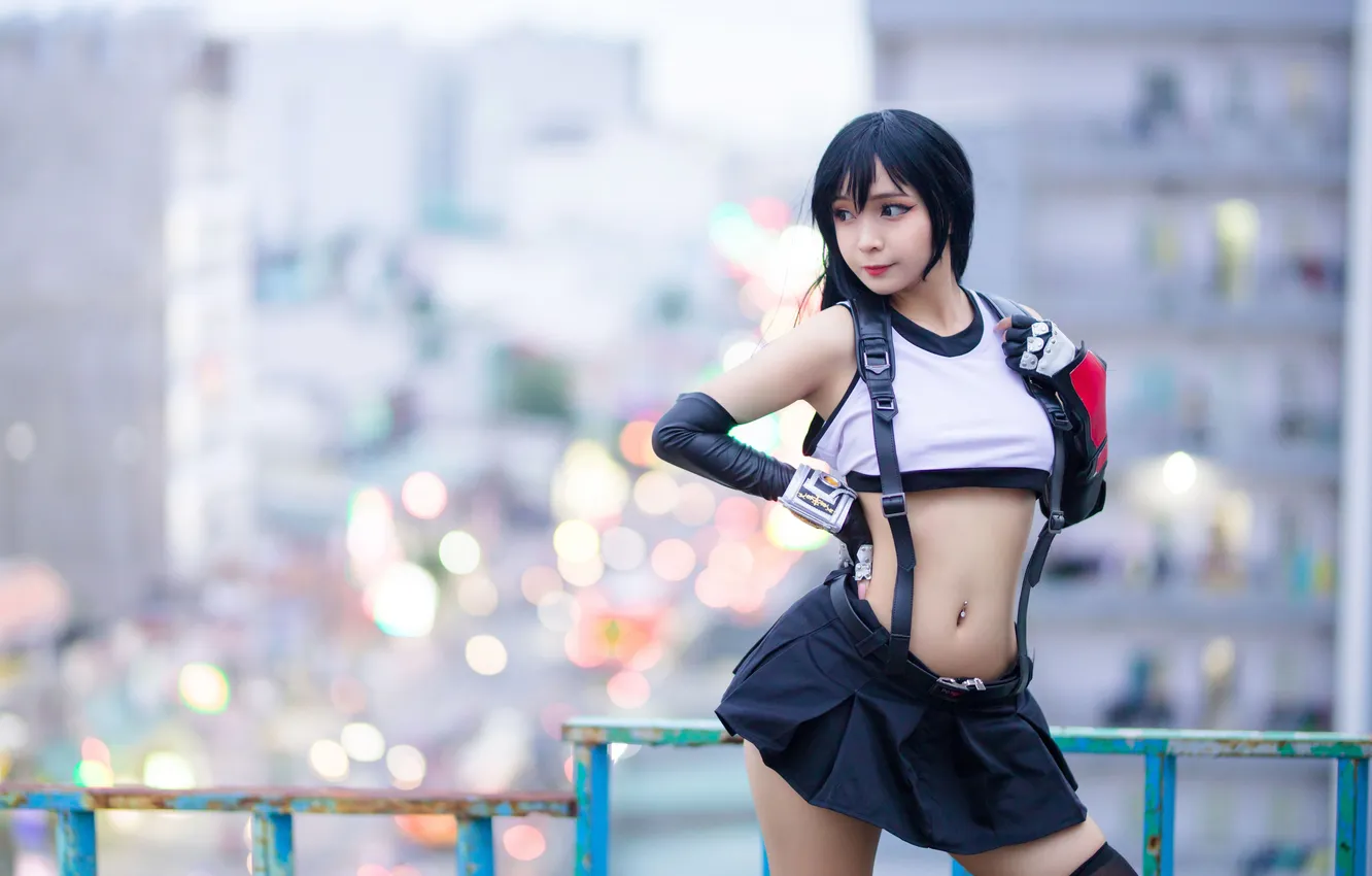 Фото обои girl, beautiful, model, sweet, cosplay, brunette, asian