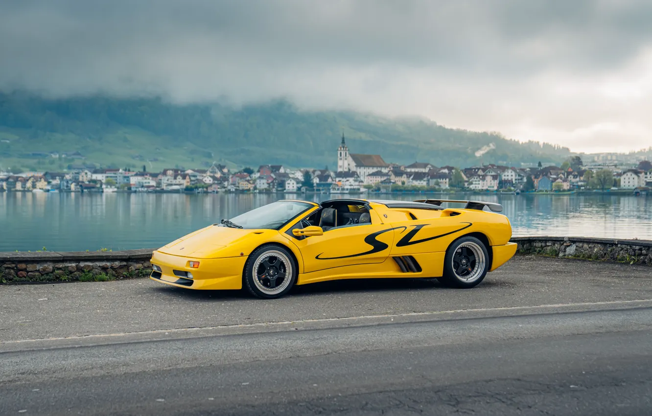 Фото обои car, Lamborghini, Diablo, 1998, legendary, Lamborghini Diablo SV Roadster