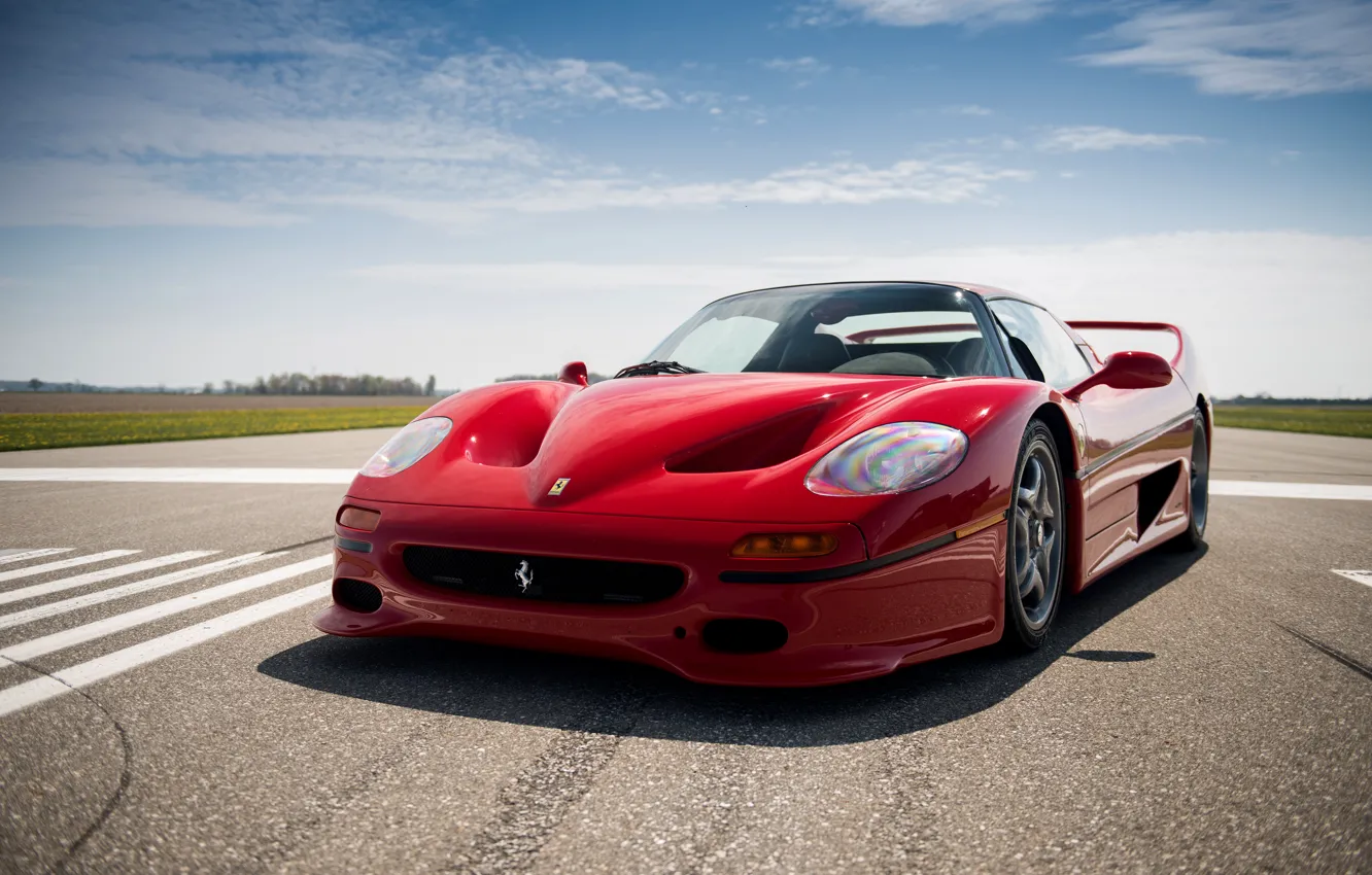 Фото обои car, Ferrari, red, supercar, beautiful, nice, F50