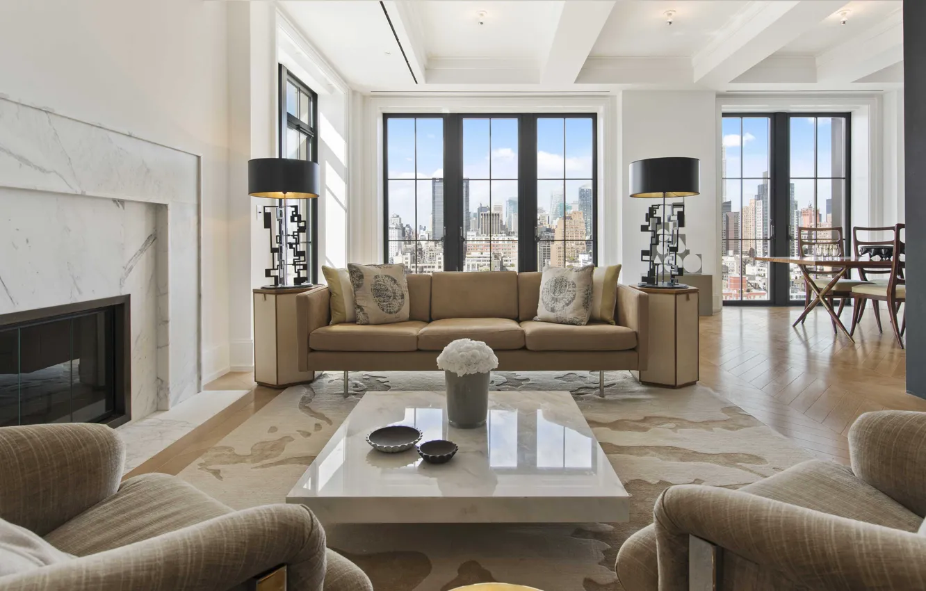 Фото обои design, style, interior, luxury apartment, metropolis
