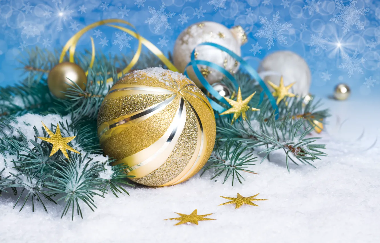 Фото обои шарики, украшения, праздник, Новый Год, Рождество, Christmas, New Year, 2015