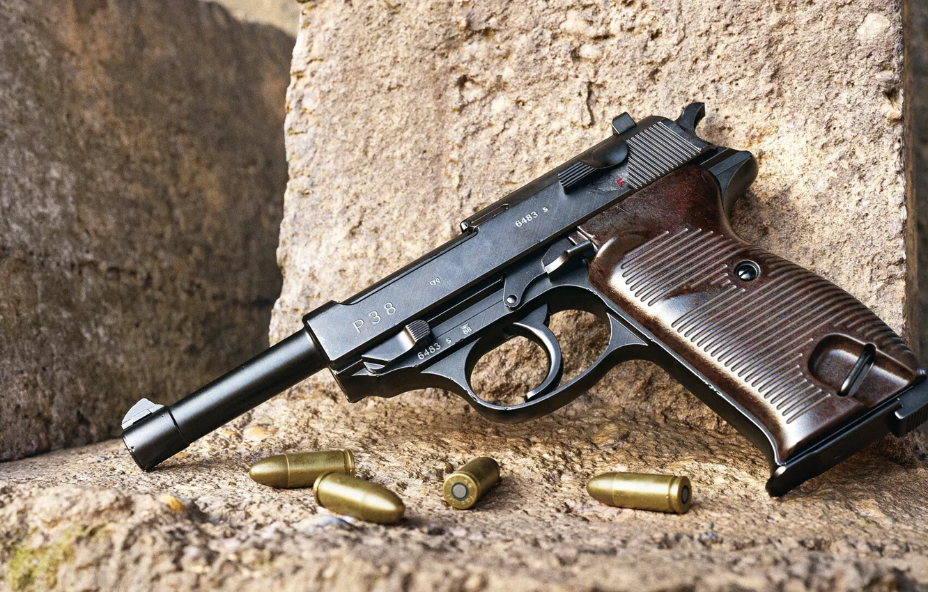 Фото обои Германия, Самозарядный пистолет, Walther P38