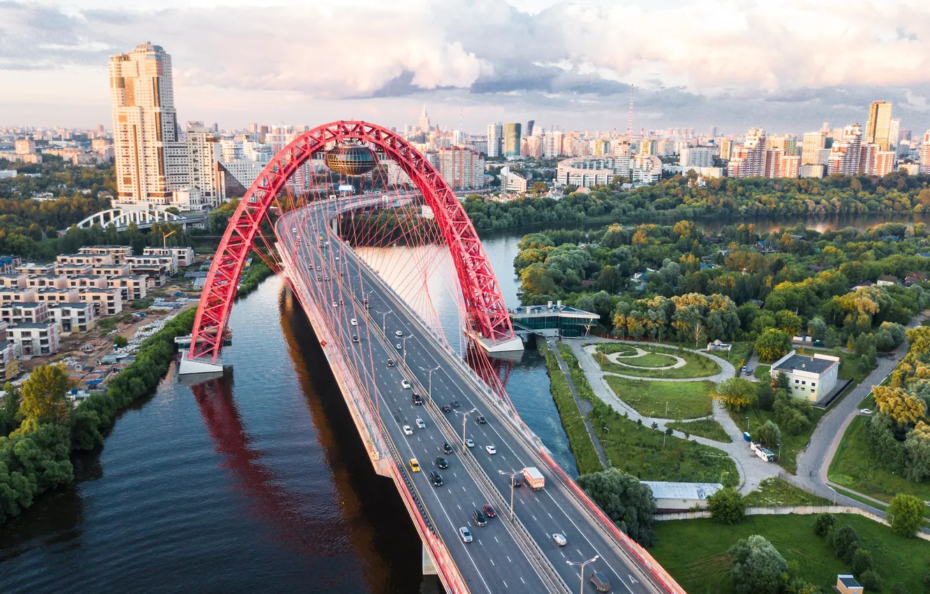 Фото обои Москва, Россия, Живописный Мост