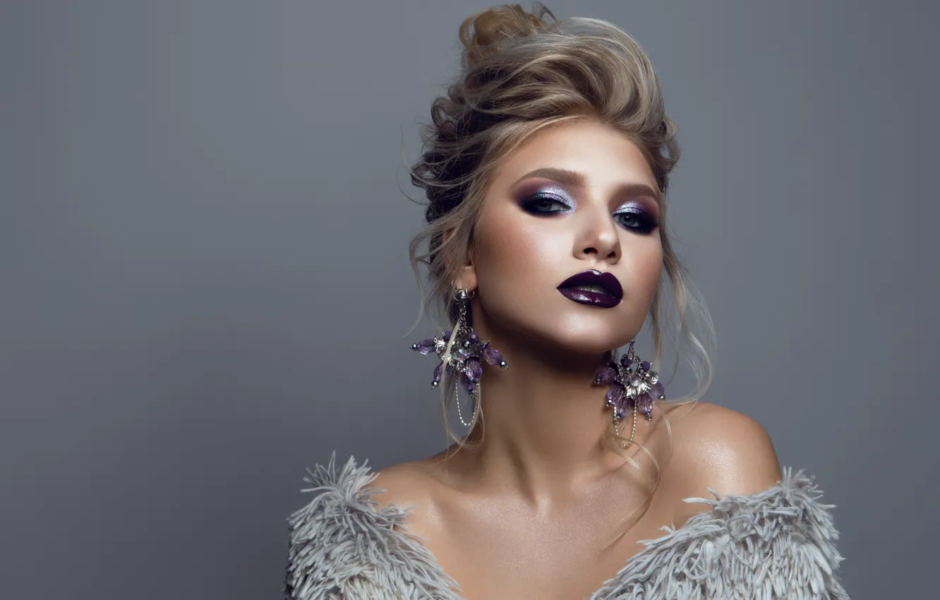 Фото обои девушка, стиль, макияж, Korabkova