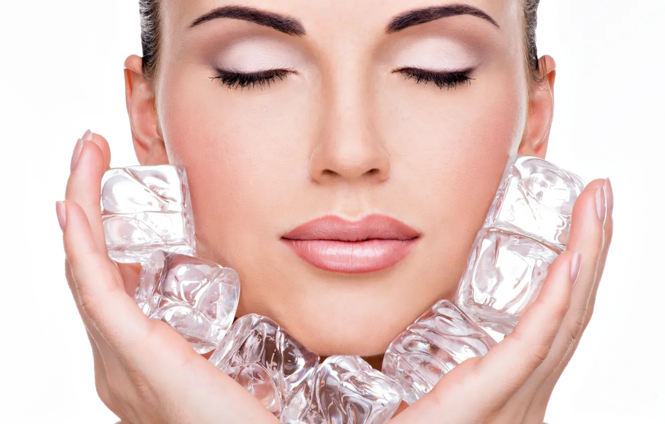 Фото обои ice, female, make up