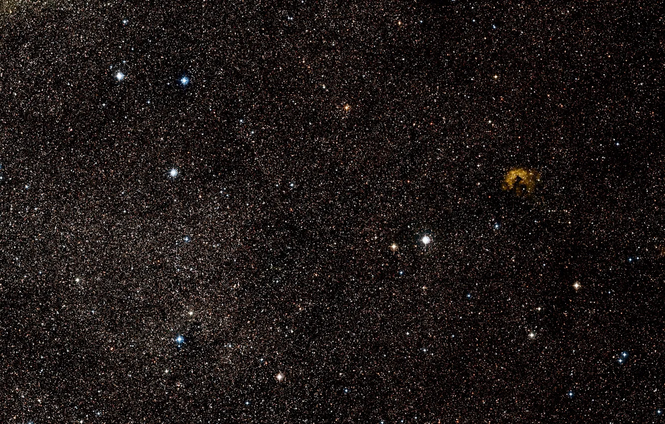 Фото обои Stars, APEX, Wide Field Overview, Nova Vulpeculae 1670, Constellation of Vulpecula, Stellar Collision