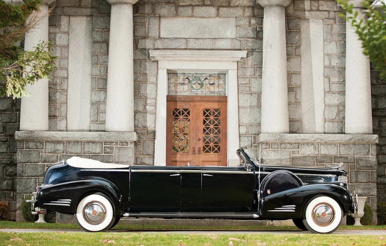 Фото обои Cadillac, Лимузин, 1938, ретро автомобили, Limousine, retro cars, Cadillac V16 Series 90 Presidential Convertible, Cadillac …