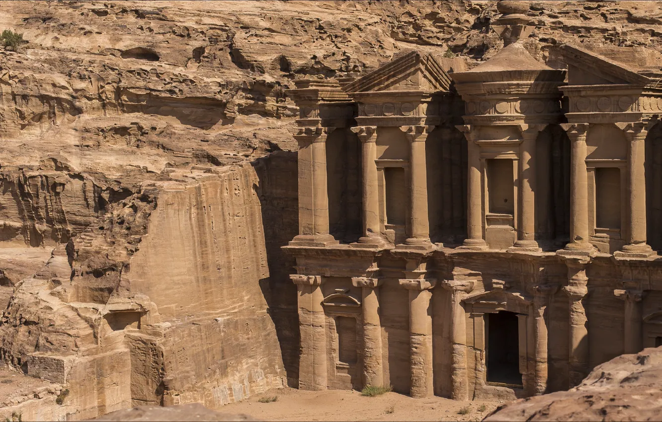 Фото обои город, Петра, City, Petra, истории, History, Иордания, archeology