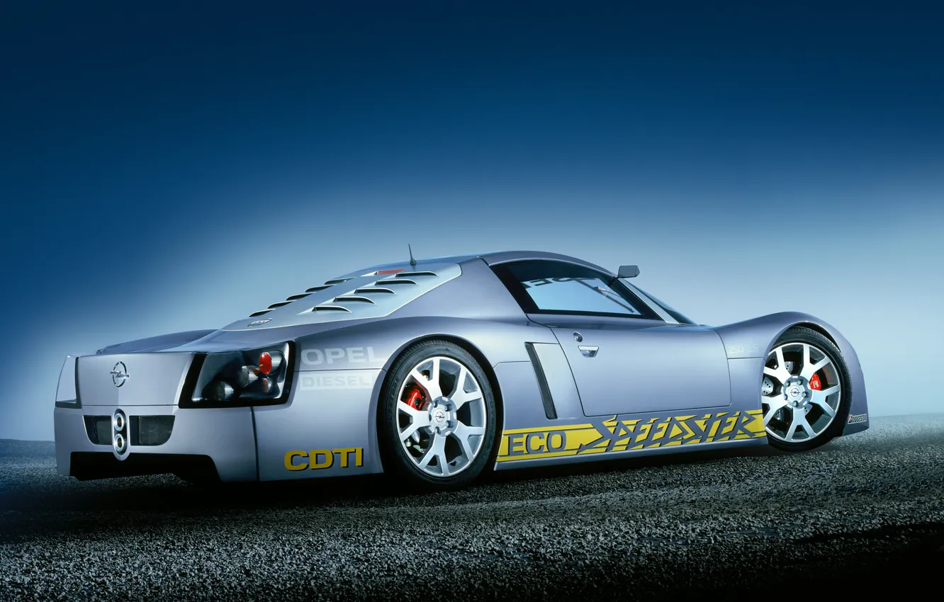 Фото обои Concept, Opel, прототип, концепт-кар, 2002, гоночный автомобиль, Eco Speedster, Opel Eco Speedster Concept