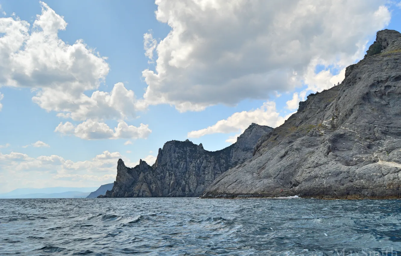 Фото обои природа, скалы, Крым, Новый Свет