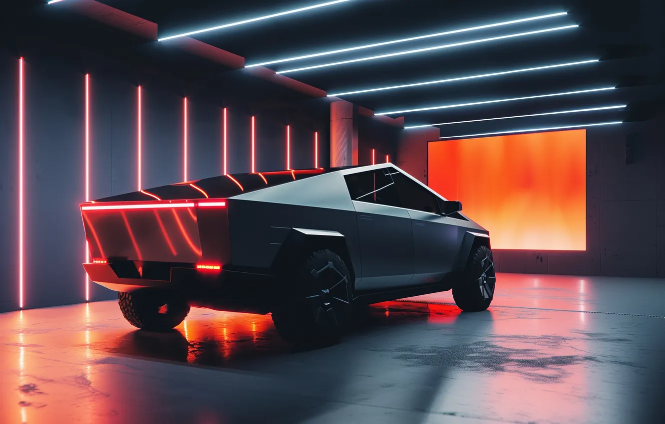 Фото обои car, Tesla, cybertruck