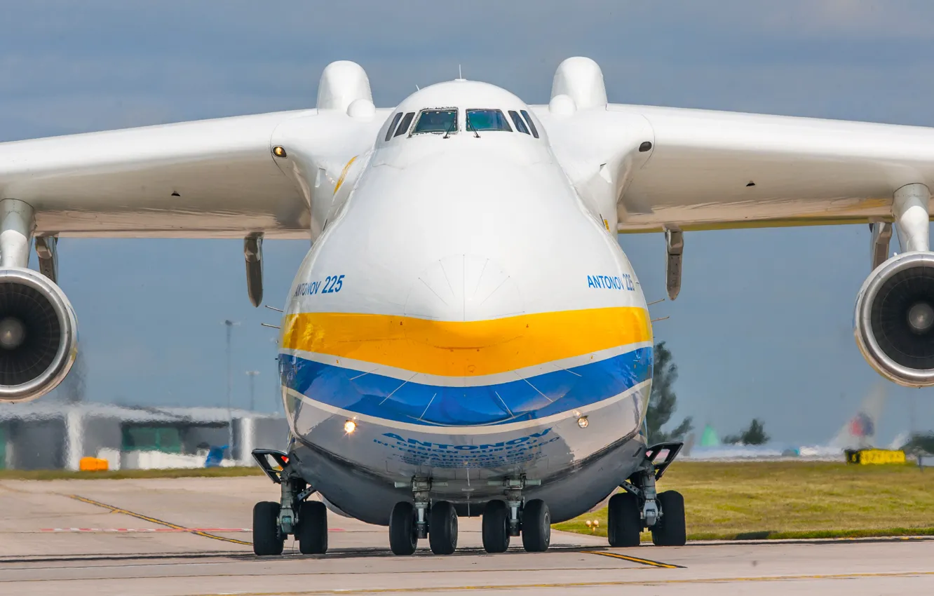 Фото обои Самолет, Крылья, Нос, Двигатели, Мечта, Украина, Мрия, Ан-225