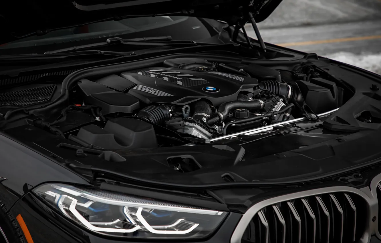 Фото обои чёрный, купе, BMW, мотор, Gran Coupe, 2020, 8-Series, 2019