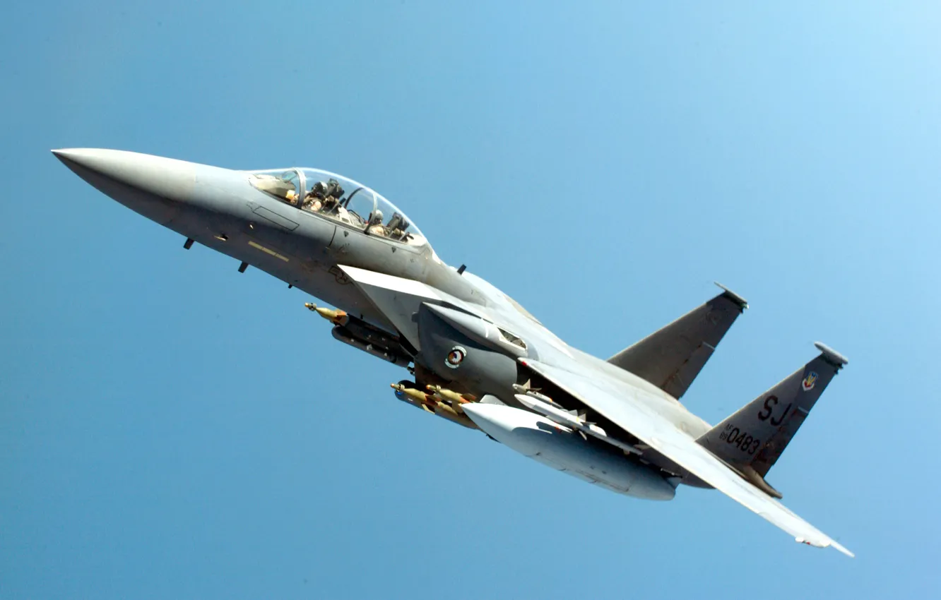 Фото обои самолет, F-15, US army