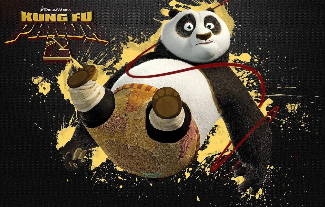Фото обои брызги, мультфильм, кунг-фу панда 2, kung fu panda 2