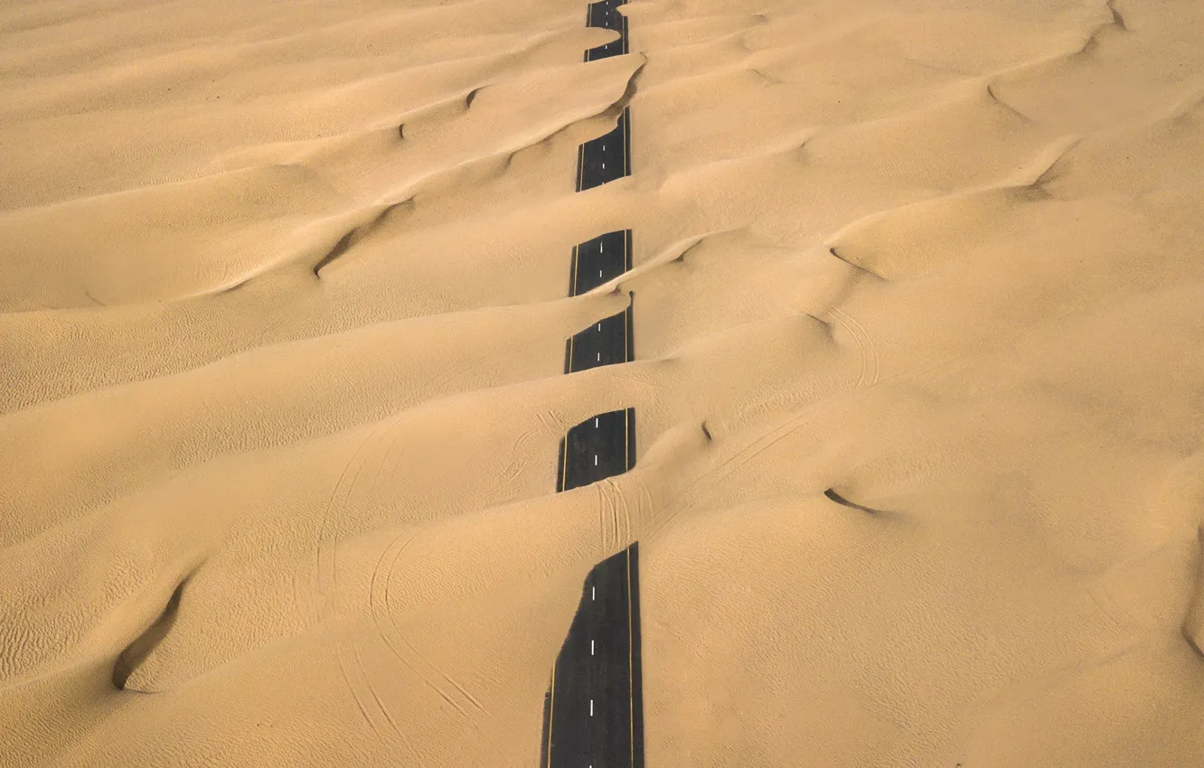Фото обои desert, way, sahara