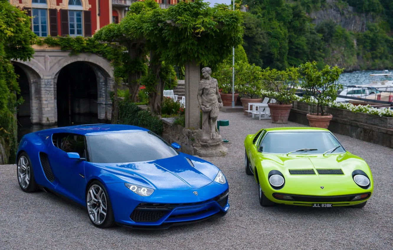 Фото обои Lamborghini, and, Miura, supercars, Asterion, LPi-910