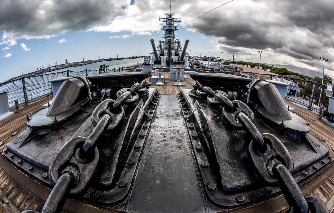 Фото обои оружие, корабль, USS Missouri