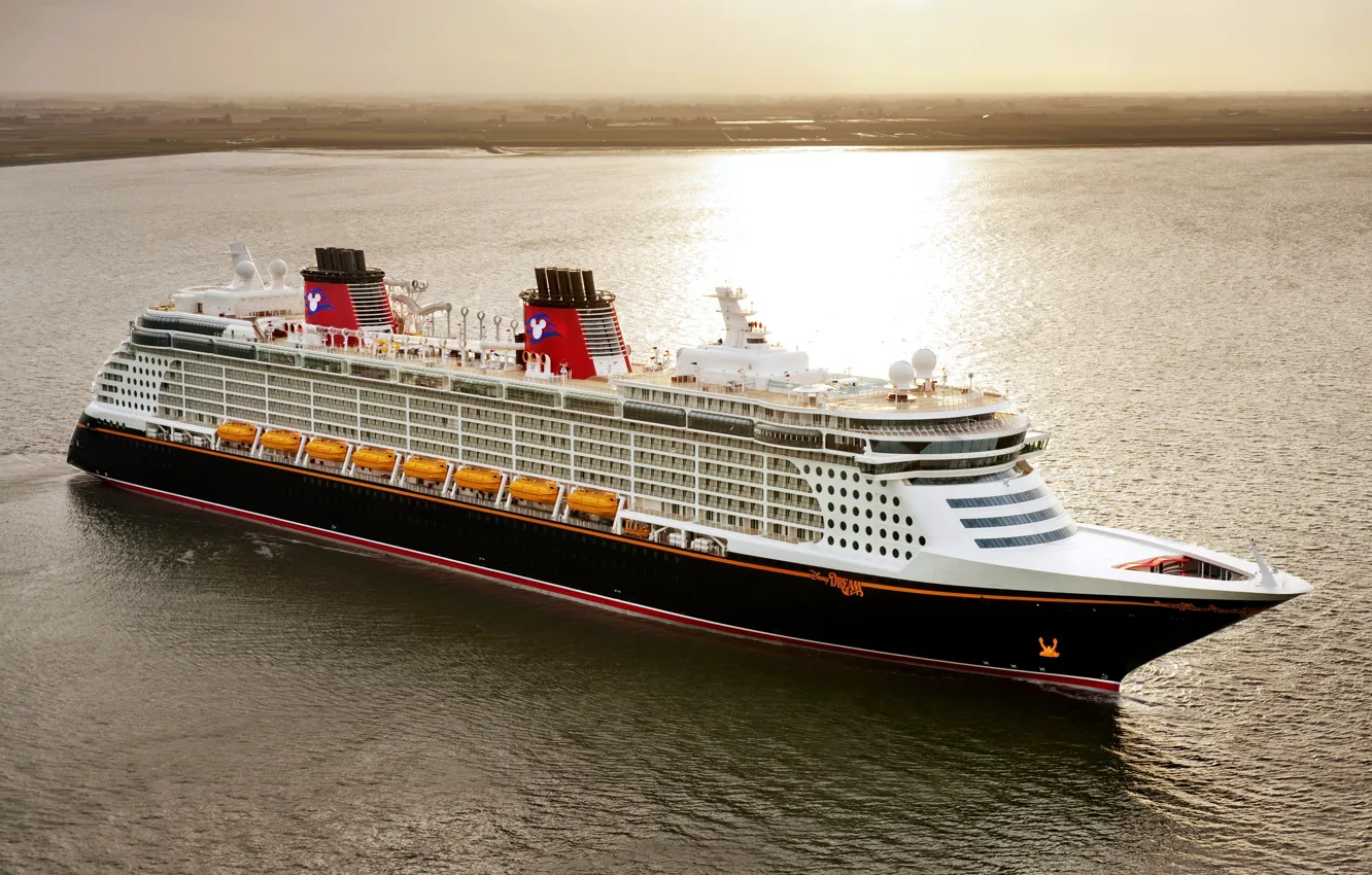 Фото обои Море, Лайнер, Судно, Disney, Пассажирский, Dream, Пассажирский лайнер, Disney Dream