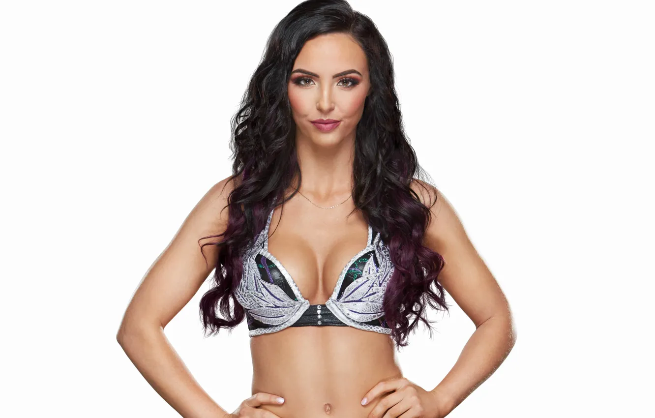 Фото обои взгляд, поза, фигура, брюнетка, рестлер, hair, WWE, NXT