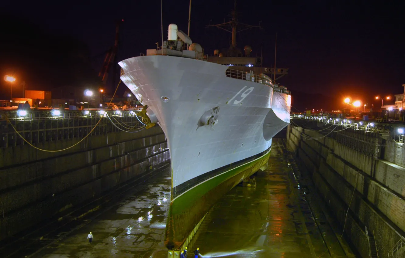 Фото обои корабль, Япония, база, док, Yokosuka