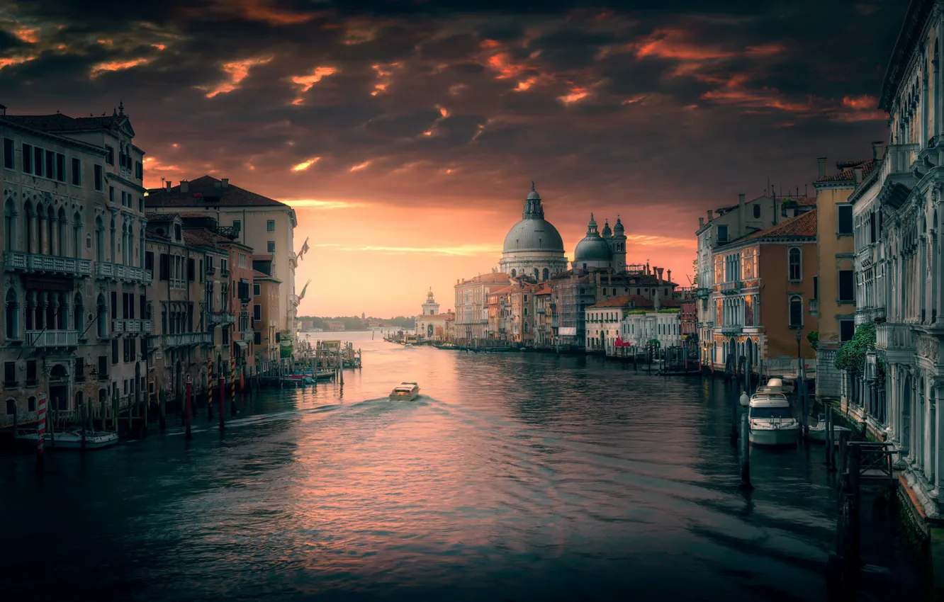Фото обои дома, Венеция, канал, Venice