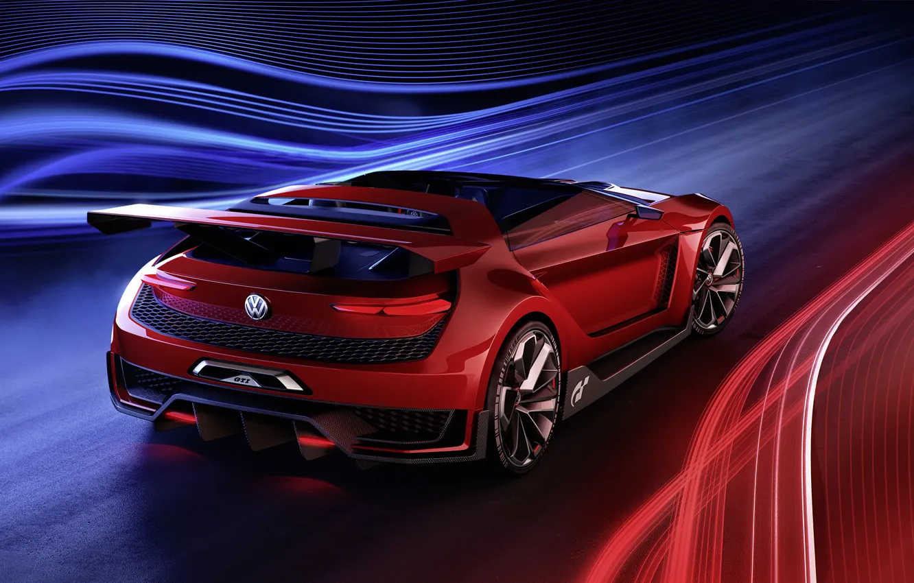 Фото обои Concept, Roadster, Volkswagen, GTI, 2014