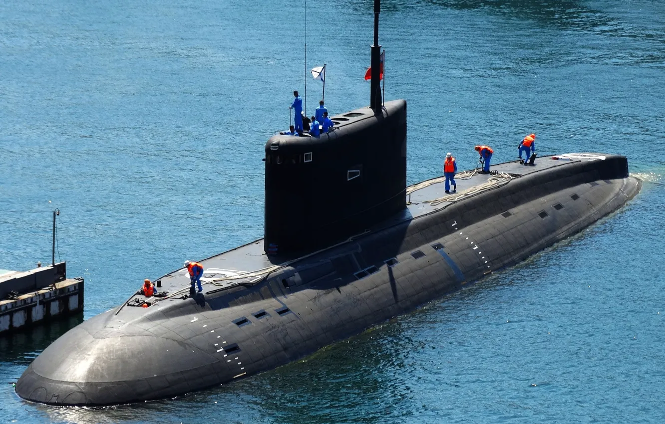 Фото обои лодка, ВМФ, подводная, швартовка, дизельная, Черноморский Флот, &quot;Новороссийск&quot;, ДЭПЛ