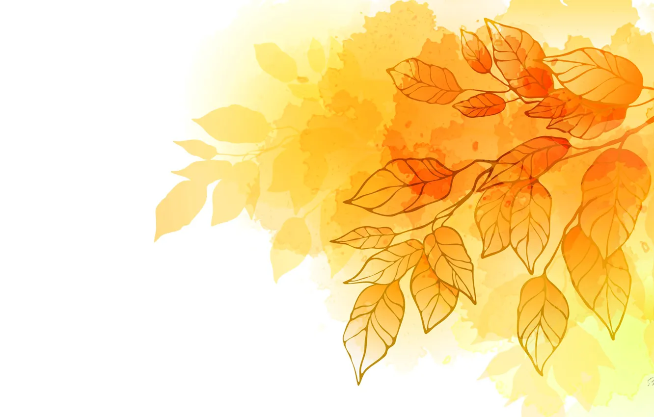 Фото обои осень, листья, коллаж, открытка