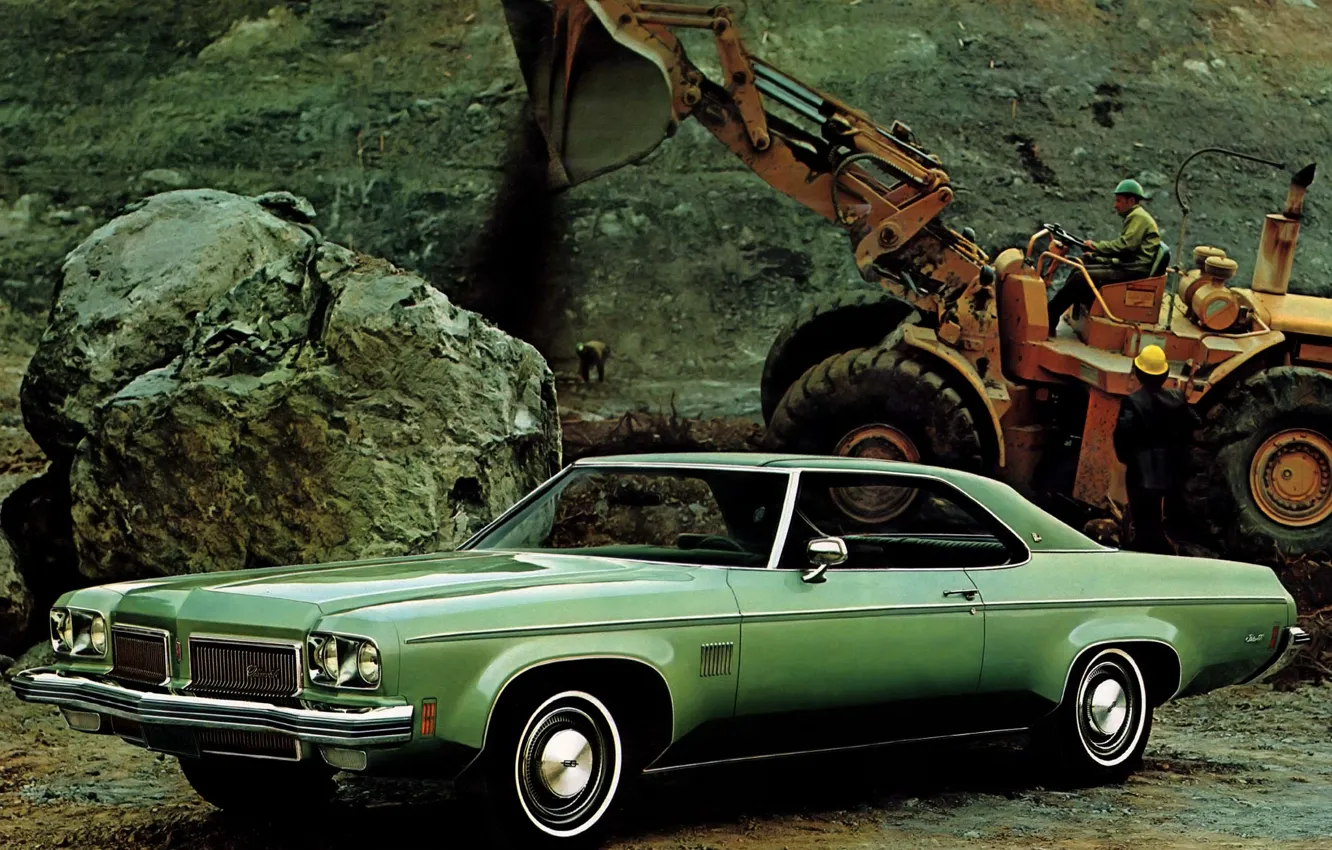 Фото обои авто, ретро, Coupe, Delta, Royale, Hardtop, 1973, Oldsmobile