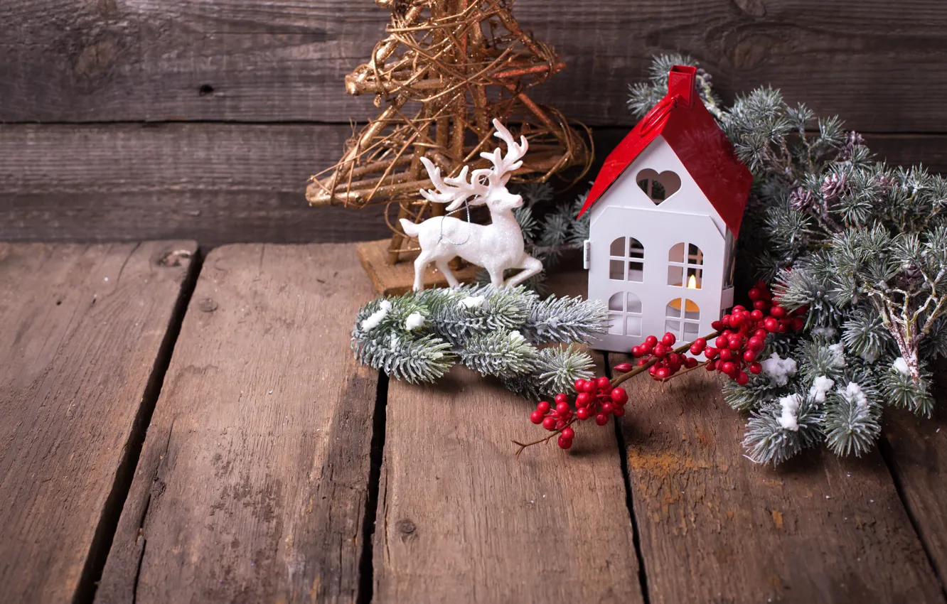 Фото обои снег, украшения, елка, Новый Год, Рождество, happy, Christmas, wood
