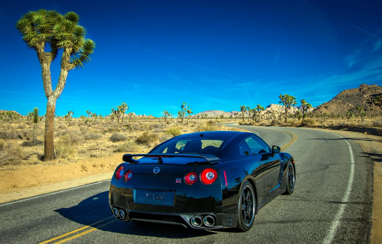 Фото обои car, Nissan, GT-R, road, desert, R35, Nissan GT-R Track Edition