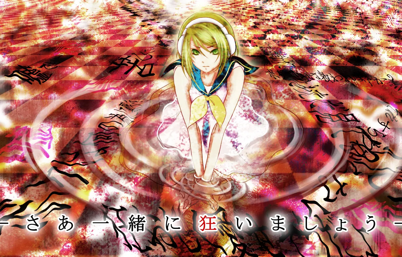 Фото обои вода, девушка, аниме, арт, vocaloid, вокалоид, Рин