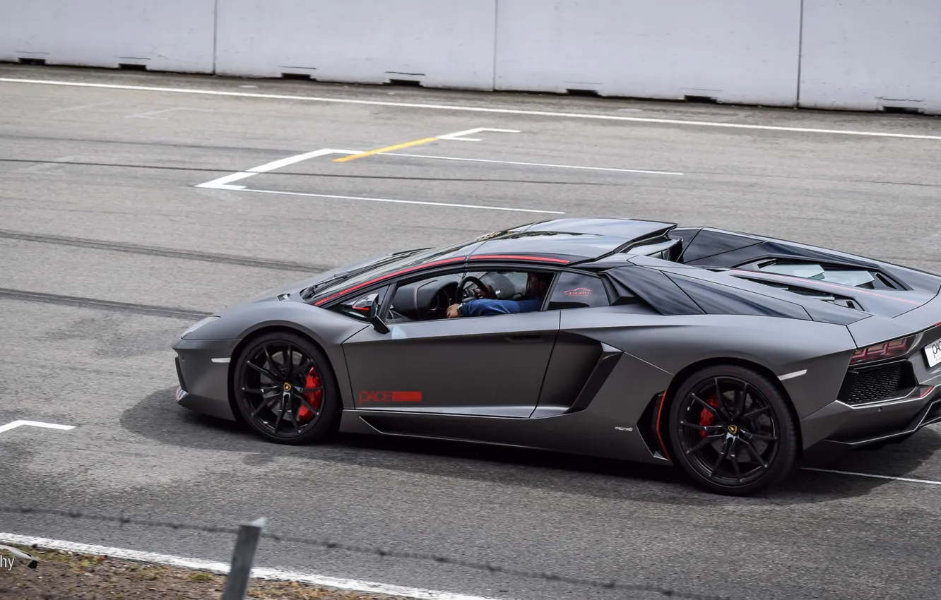 Фото обои дорога, Lamborghini, трек