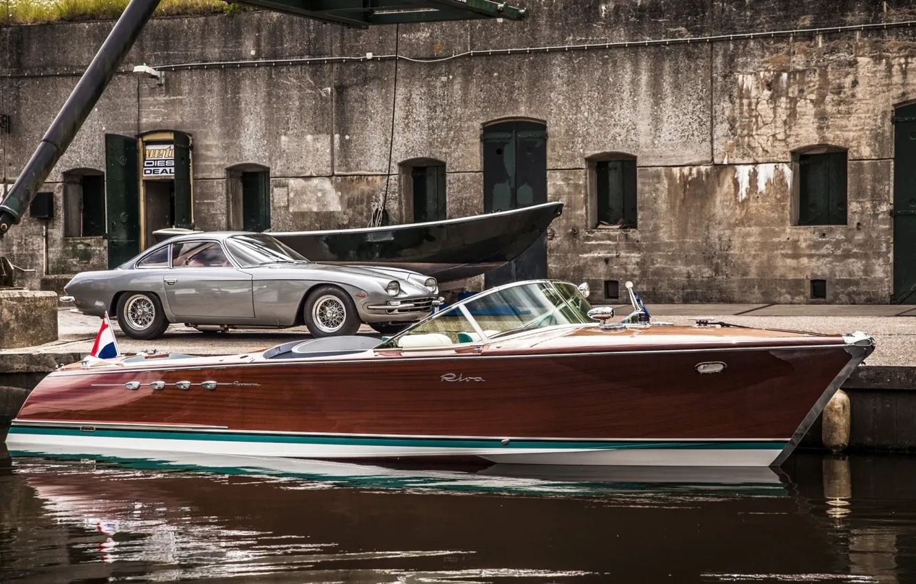 Фото обои Vehicle, Classic boat, Riva Aquarama Lamborghini