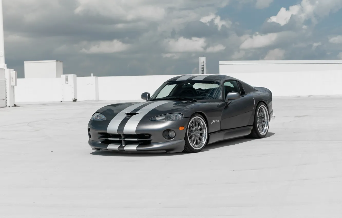 Фото обои Dodge, Viper, Dodge Viper, Grey, Muscle car, Parking