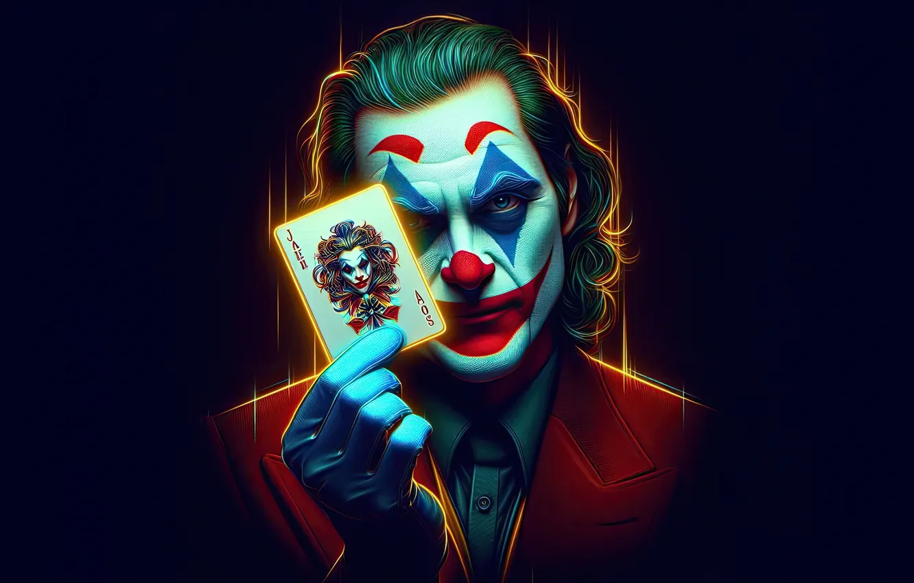 Фото обои joker, symbol, fear