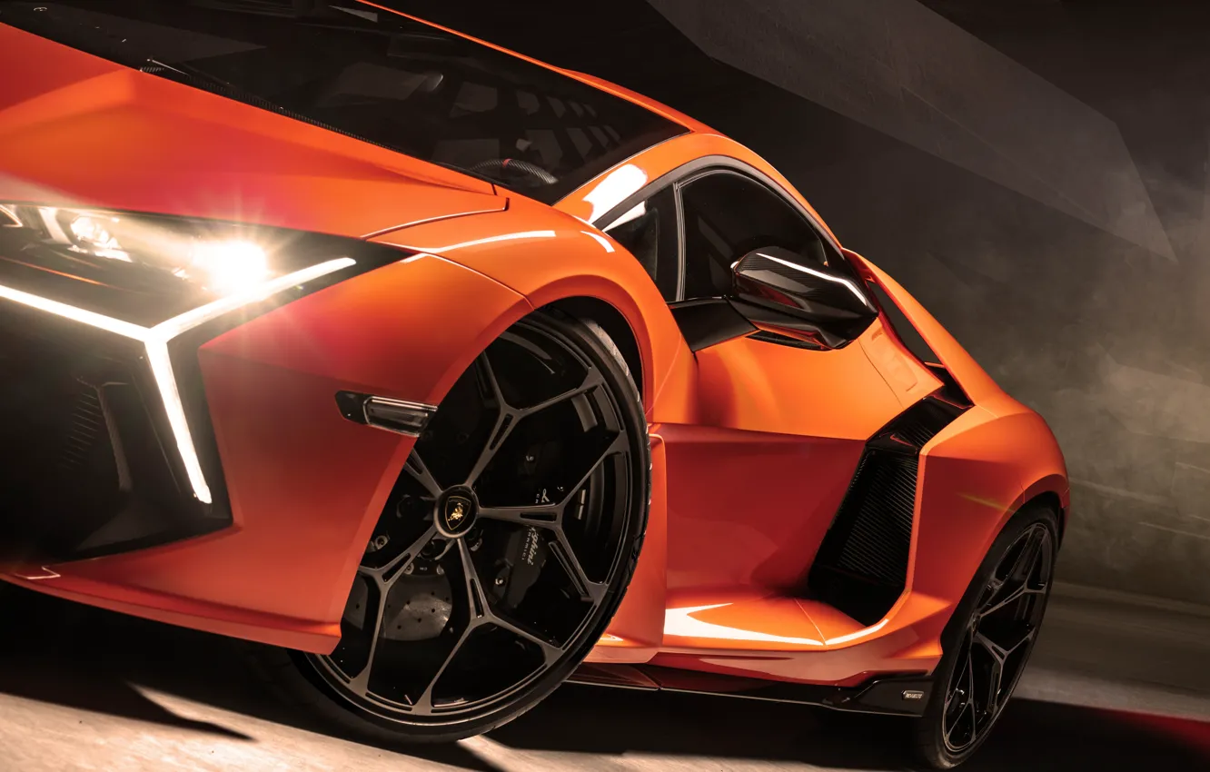 Lamborghini Orange 4k